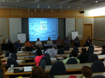 Brook trout researchers participate in a panel discussion on their brook trout modeling efforts, research, and decision support tools.