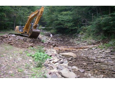 Photo of the North River, Virginia Project During Construction