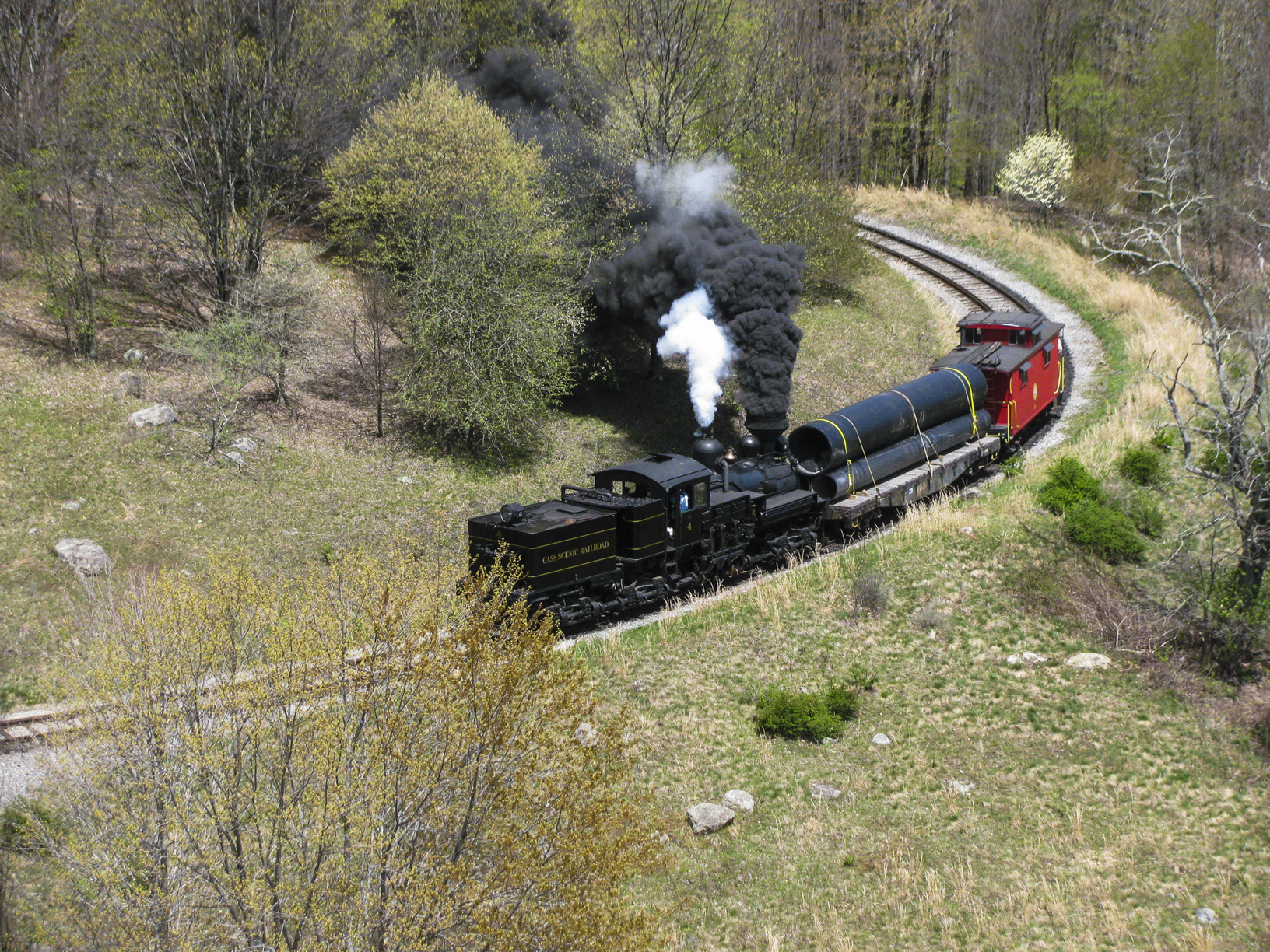 Train Transporting New Culvert to Lamothe Site