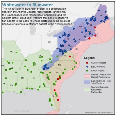 Whitewater to Bluewater Map