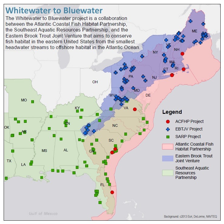 Whitewater to Bluewater Map