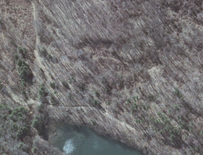 Dam on Browns Run, Pennsylvania