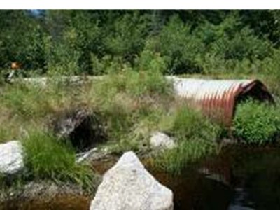 Photo of the Upstream End of the Culvert on WB Machias in Maine