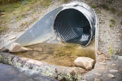 New culvert on Oats Run