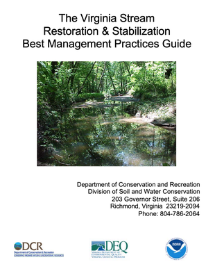 The Virginia Stream  Restoration & Stabilization  Best Management Practices Guide